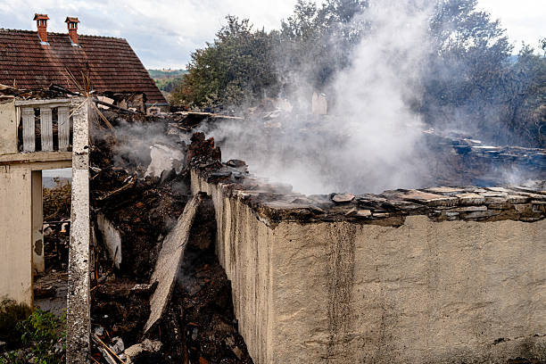 Professional Fire Damage Removal technician working in Jackson, OH